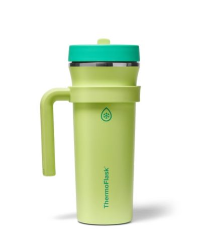 ThermoFlask Изолированный стакан с соломинкой и съемной ручкой 32 oz.