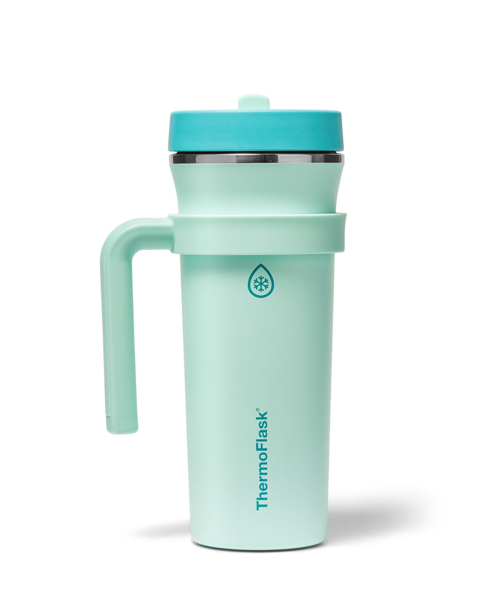 ThermoFlask Изолированный стакан с соломинкой и съемной ручкой 32 oz.