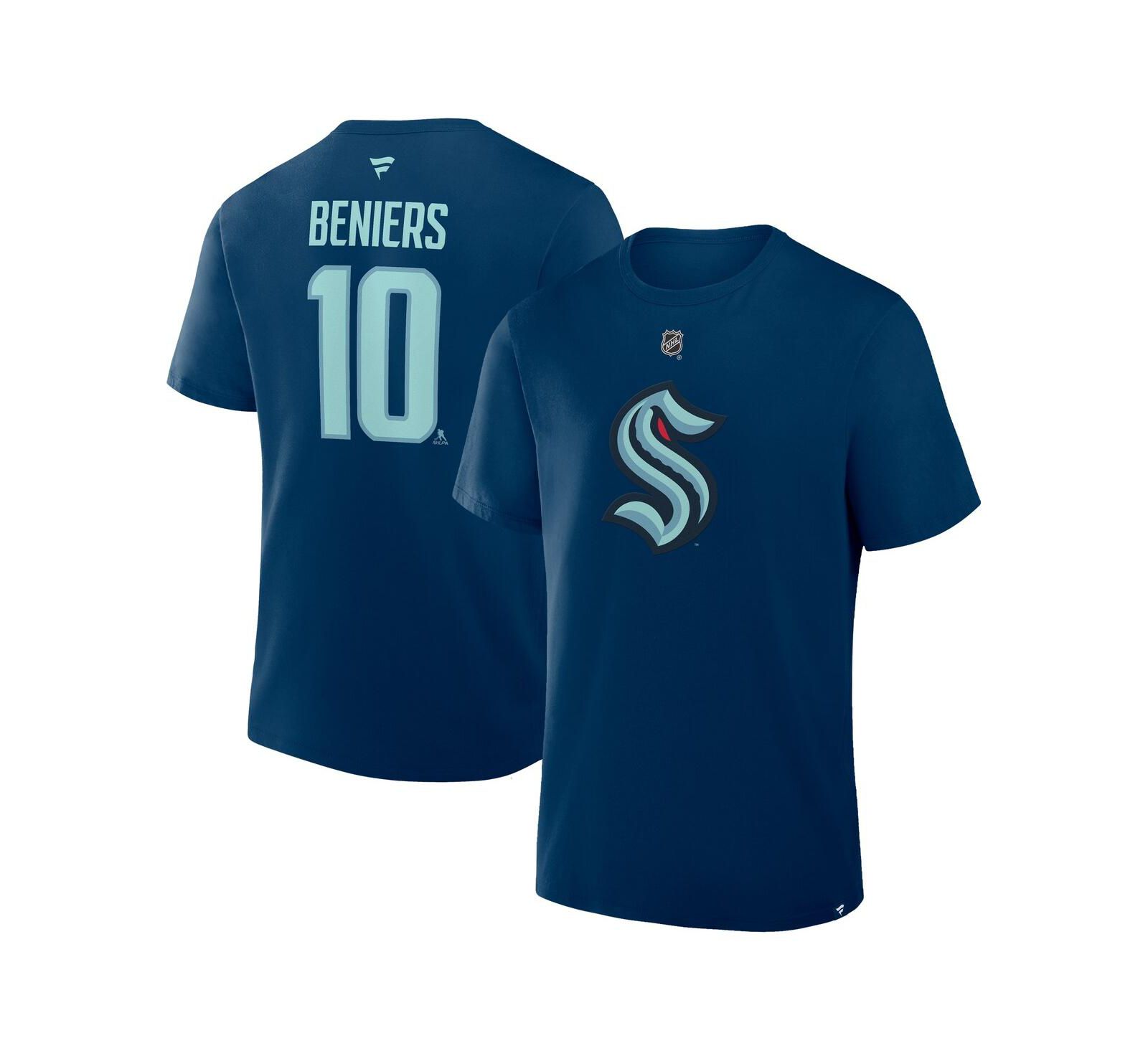 Мужская футболка Fanatics Seattle Kraken Authentic Stack Name & Number, Deep Sea Blue