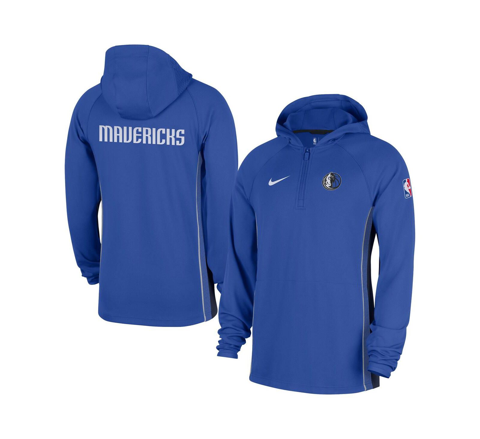 Худи Nike Men's Dallas Mavericks Authentic On Court Zone Quarter-Zip Dri-FIT