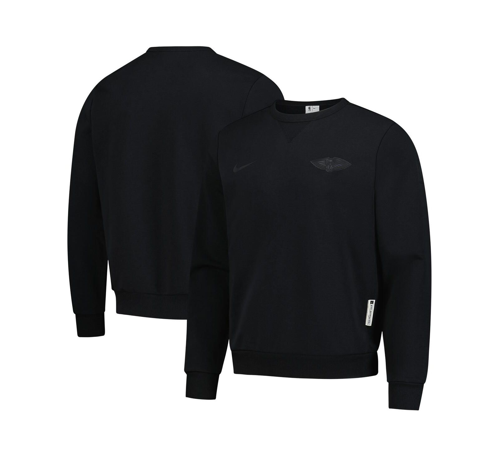 Nike Men's Black New Orleans Pelicans Authentic Standard Issue Travel Dri-FIT Sweatshirt