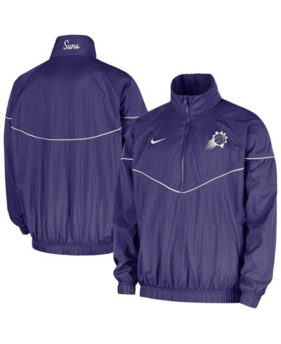 Nike Мужская куртка Windrunner Phoenix Suns Courtside Woven Half-Zip, фиолетовая