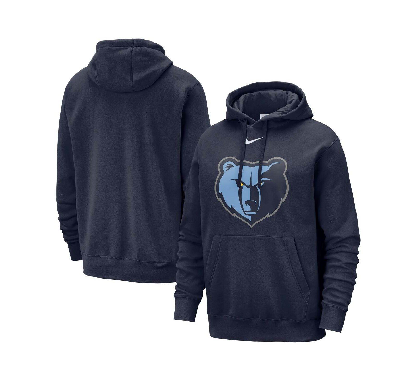 Мужское худи Nike Navy Memphis Grizzlies Essential Logo Club Pullover