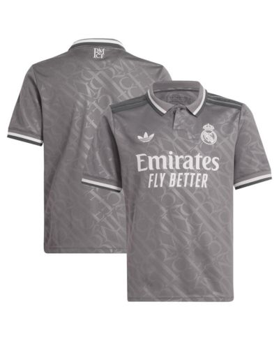 Детская джерси Adidas Originals Charcoal Real Madrid 2024/25 Third Replica