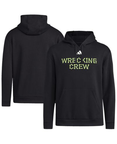 Мужское худи Adidas Black Texas A&M Aggies Glow Halloween Wrecking Crew Pullover