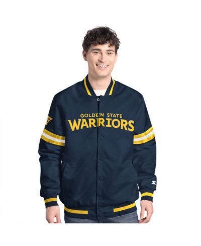Ветровка Starter Мужская Navy Golden State Warriors Scout Full-Snap Varsity