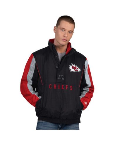 Мужская куртка Starter Thursday Night Gridiron Half-Zip Black Kansas City Chiefs