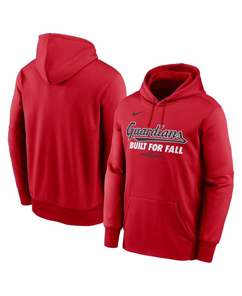 Худи Nike Men's Red Cleveland Guardians 2025 MLB Postseason Authentic Collection Therma Fleece