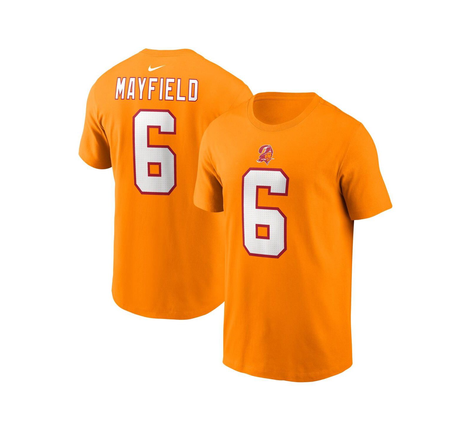 Nike Men's Baker Mayfield Orange Tampa Bay Buccaneers Player Name & Number T-Shirt