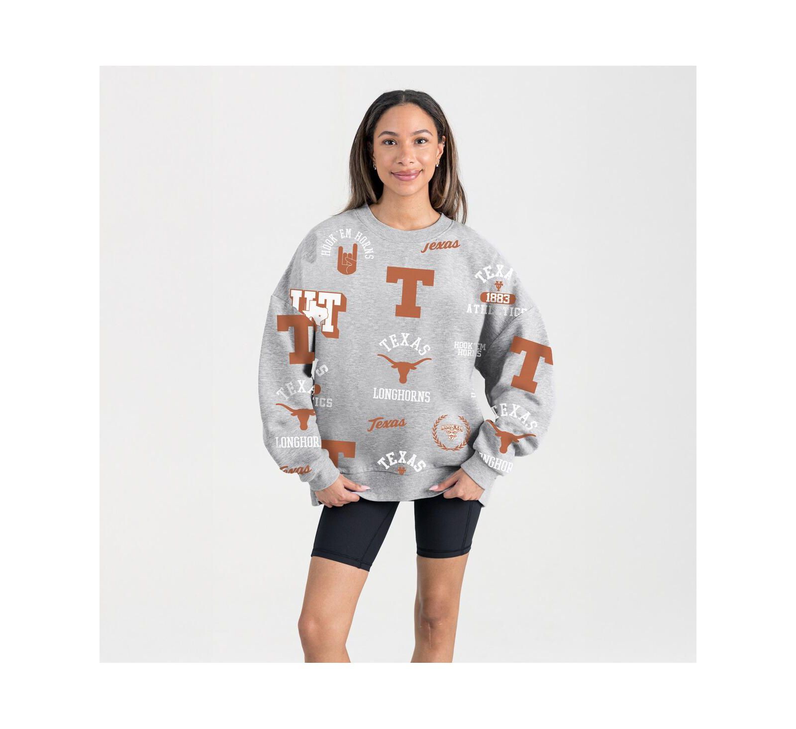 Женское флисовое худи Gameday Couture Gray Texas Longhorns Always on Repeat