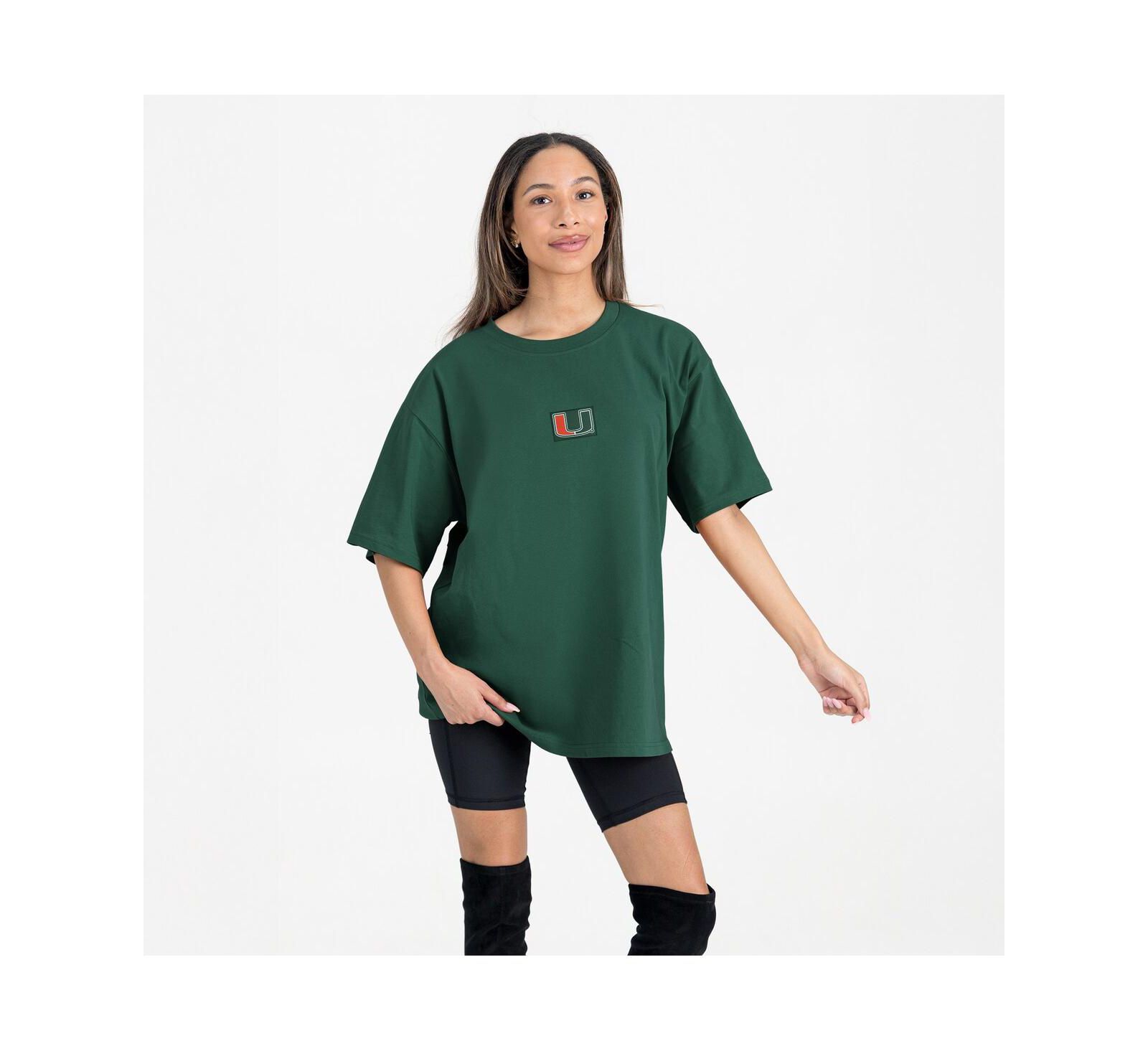 Gameday Couture Women's Green Miami Hurricanes Oversized Back at Ya T-Shirt