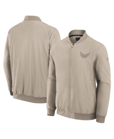 Fanatics Мужская облегченная куртка-бомбер Washington Capitals Authentic Pro Road Lightweight Full-Zip