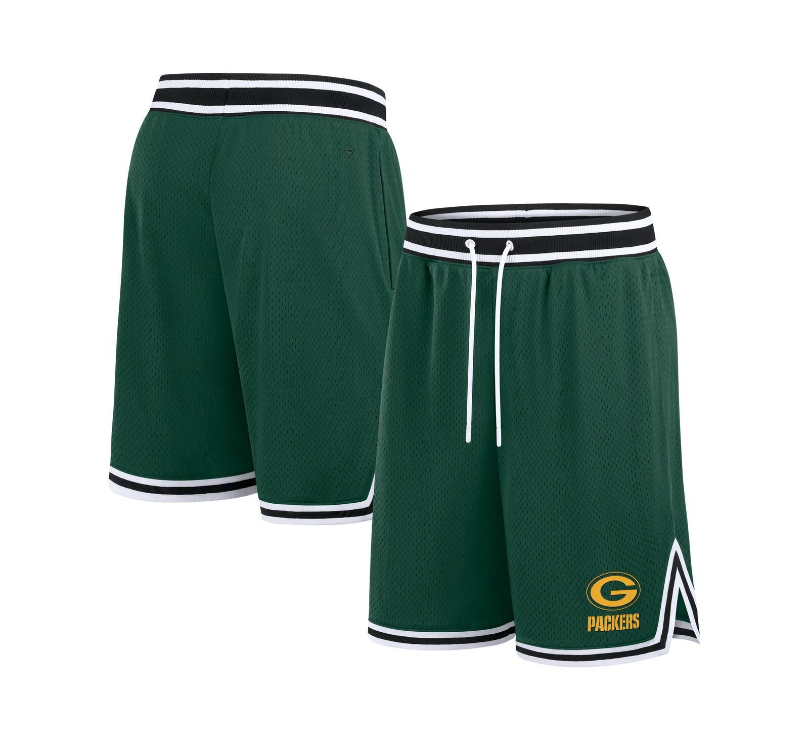 Шорты Fanatics Men's Green Green Bay Packers Elements Future Ground Shorts