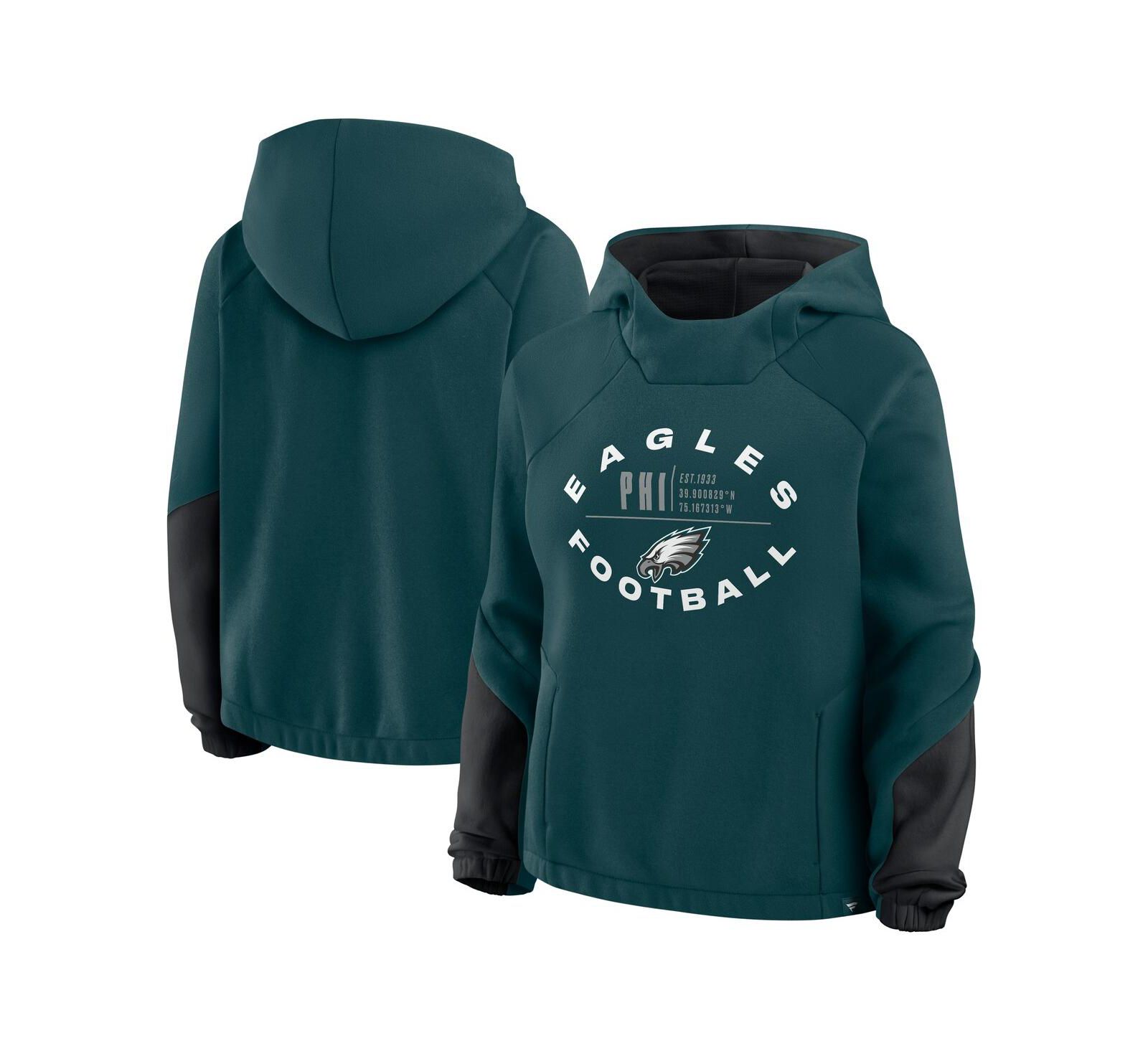 Женское худи Fanatics Philadelphia Eagles Oversized Redzone Bubble Screen