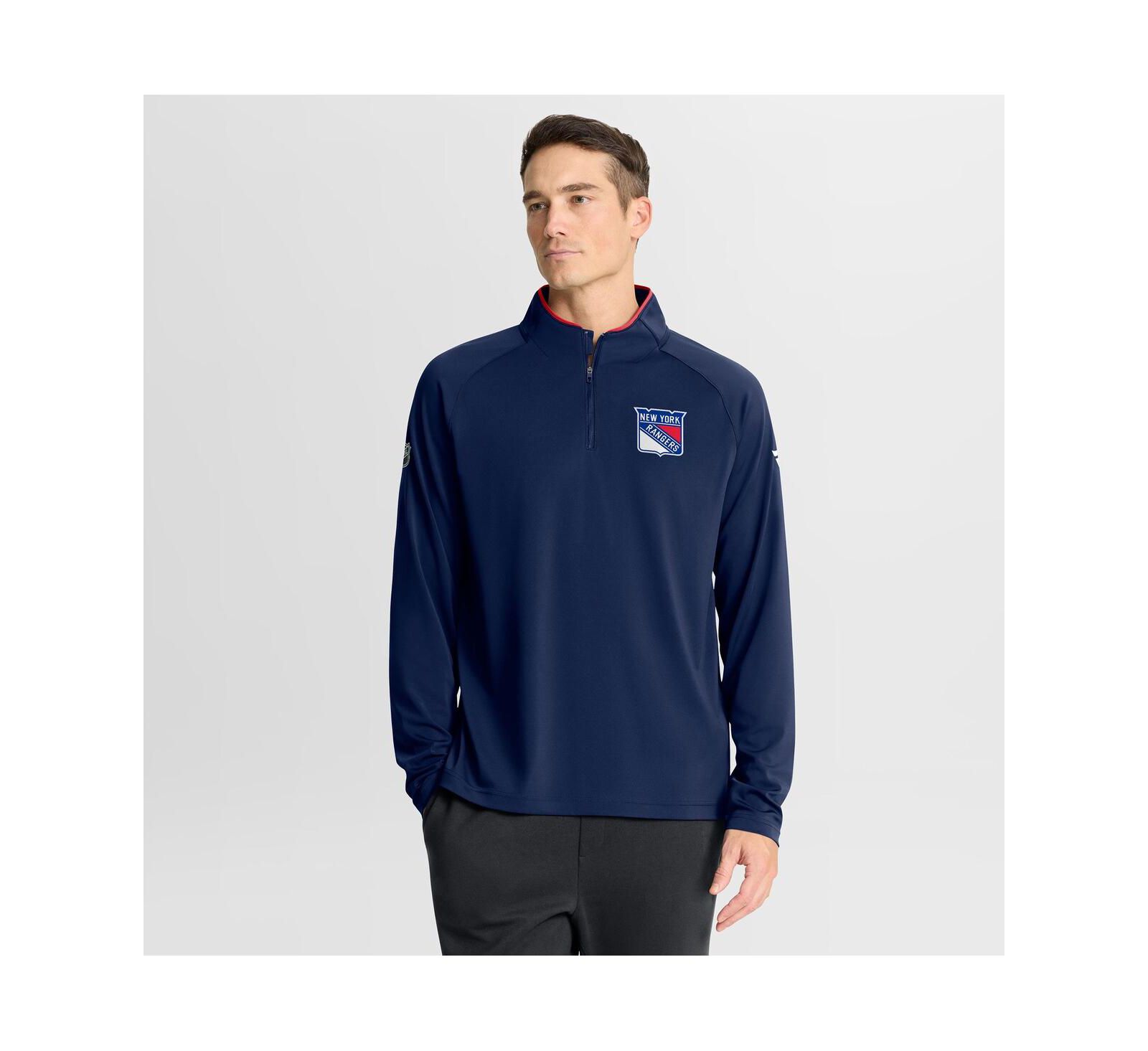 Мужской свитшот Fanatics New York Rangers Authentic Pro Rink Training Quarter-Zip Pullover