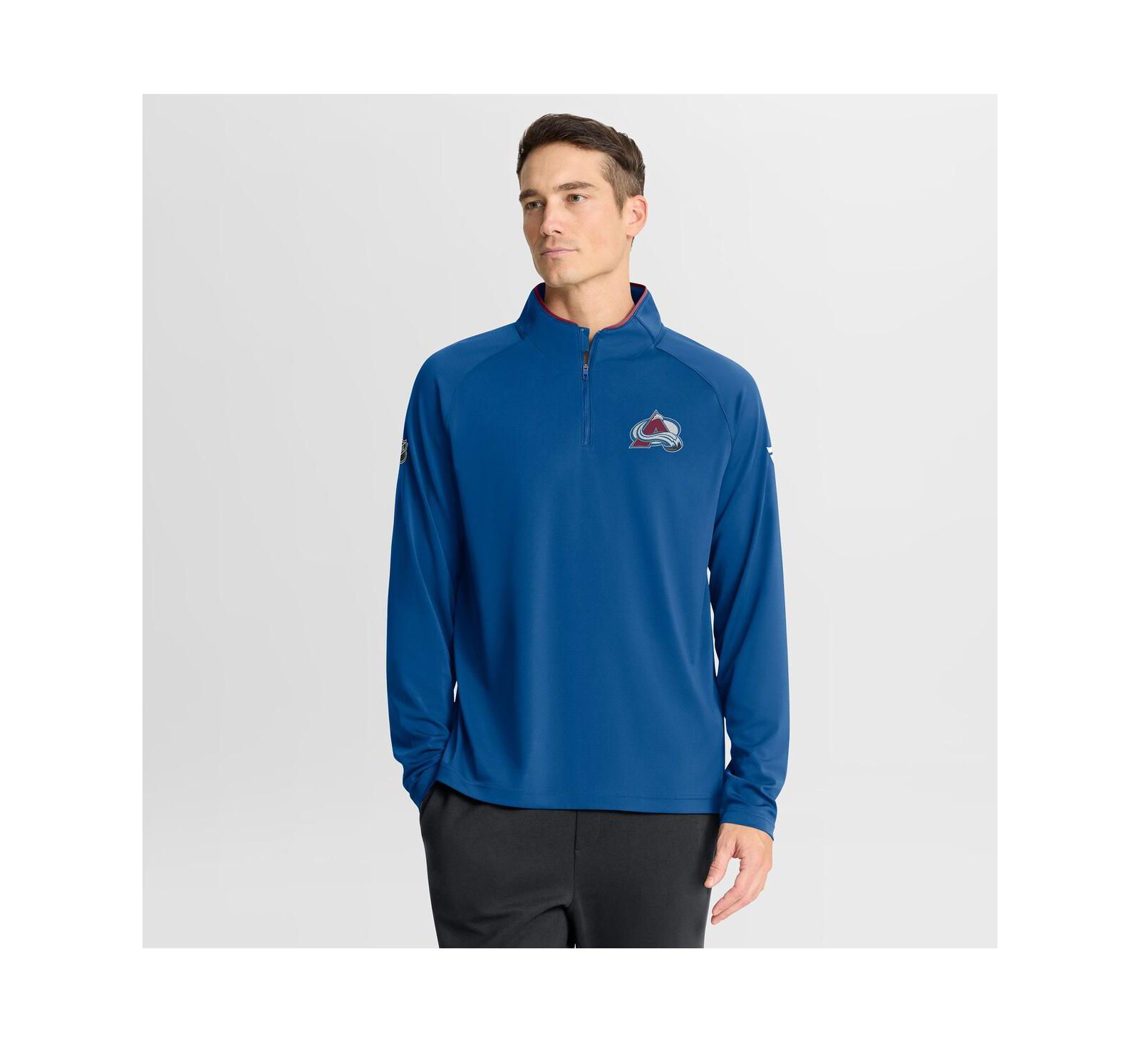 Fanatics Men's Blue Colorado Avalanche Authentic Pro Rink Training Quarter-Zip Pullover Sweatshirt