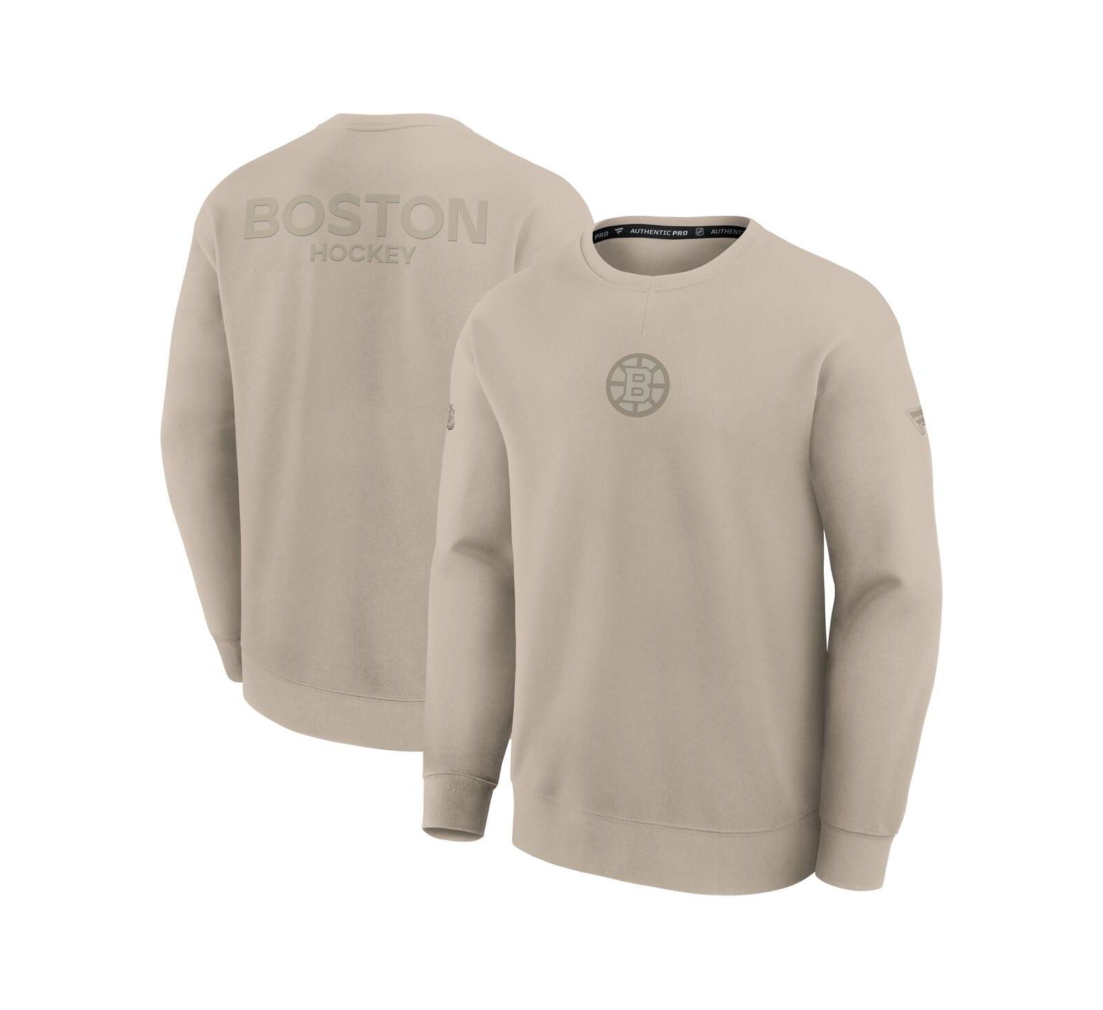 Мужской свитшот Fanatics Boston Bruins песочный