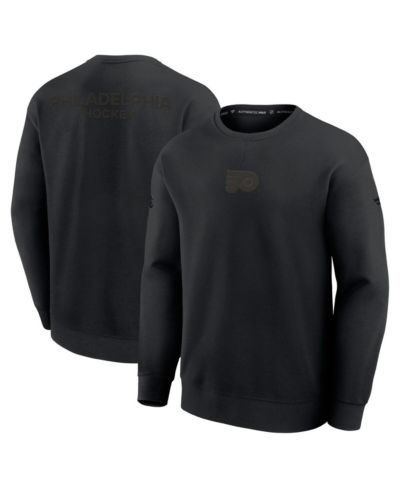 Fanatics Men's Black Philadelphia Flyers Authentic Pro Road Tri-Blend Sweatshirt