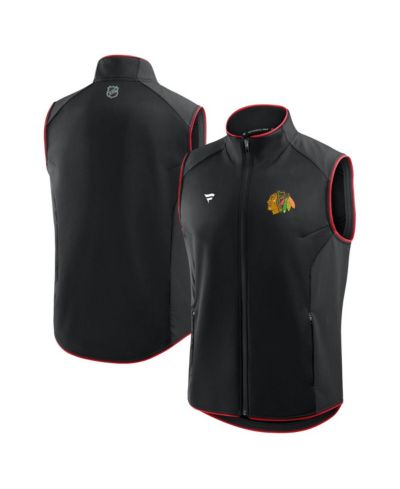 Мужская ветровка Fanatics Black Chicago Blackhawks Authentic Pro Rink Full-Zip