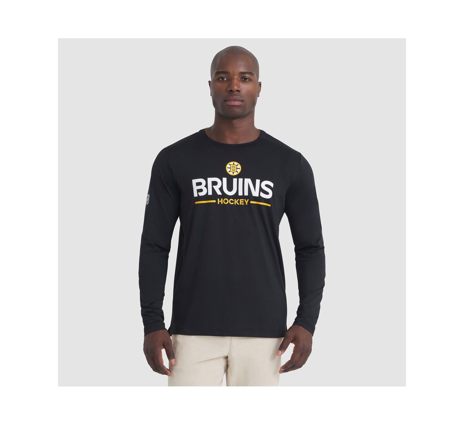 Fanatics Men's Black Boston Bruins Authentic Pro Rink Tech Long Sleeve T-Shirt