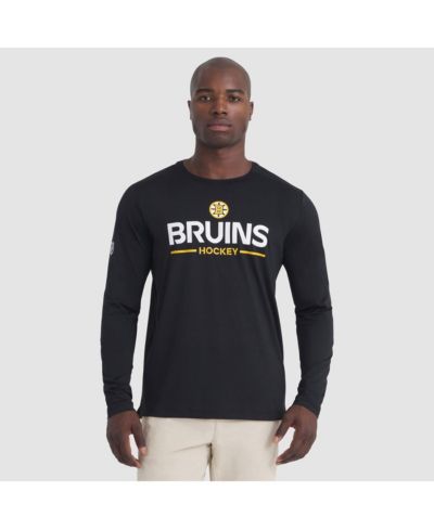 Fanatics Men's Black Boston Bruins Authentic Pro Rink Tech Long Sleeve T-Shirt