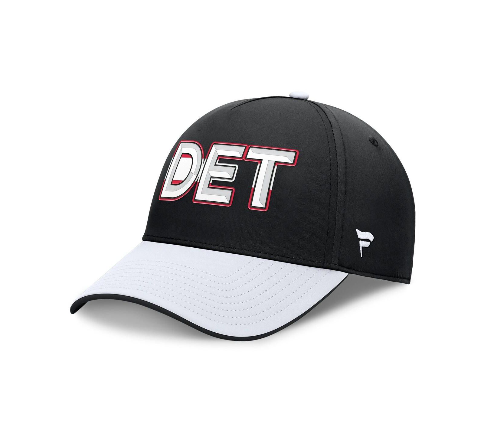 Мужская кепка Fanatics Detroit Red Wings Authentic Pro Rink Team Code, черная/белая