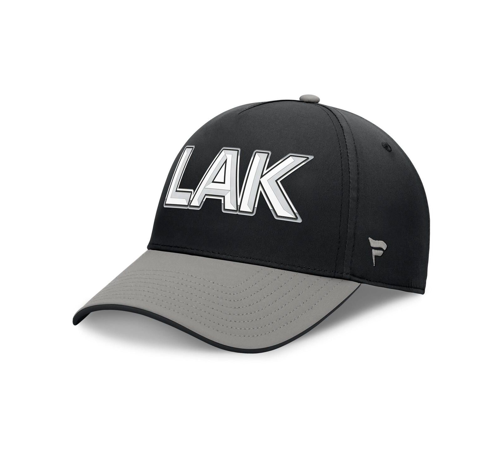 Мужская кепка Fanatics Los Angeles Kings Authentic Pro Rink Team Code, черная/серая