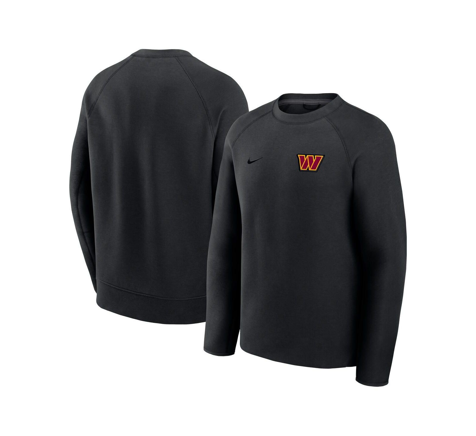 Nike Мужская флисовая толстовка Philadelphia Eagles Tech Fleece Raglan, черная