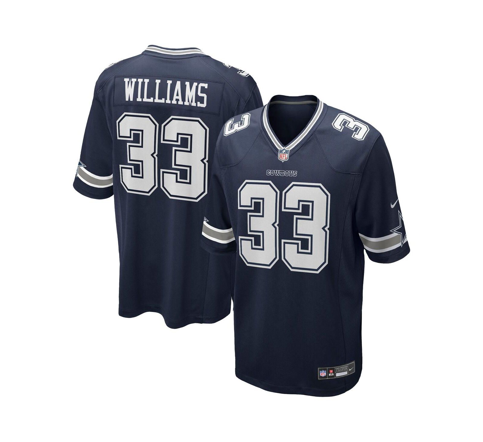 Мужская джерси Nike Javonte Williams Navy Dallas Cowboys