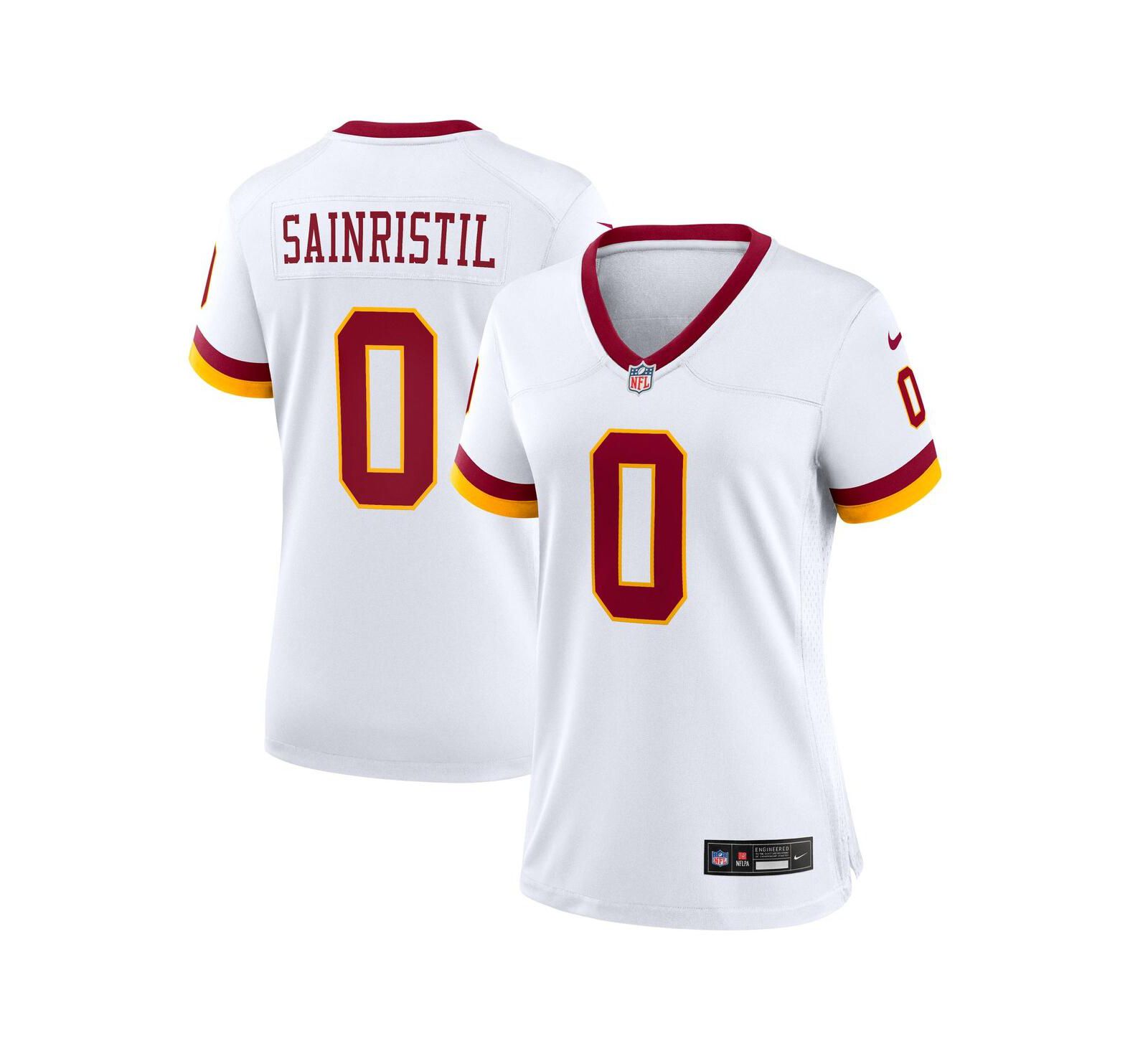 Nike Женская джерси Washington Commanders Mike Sainristil, белая, Super Bowl Era