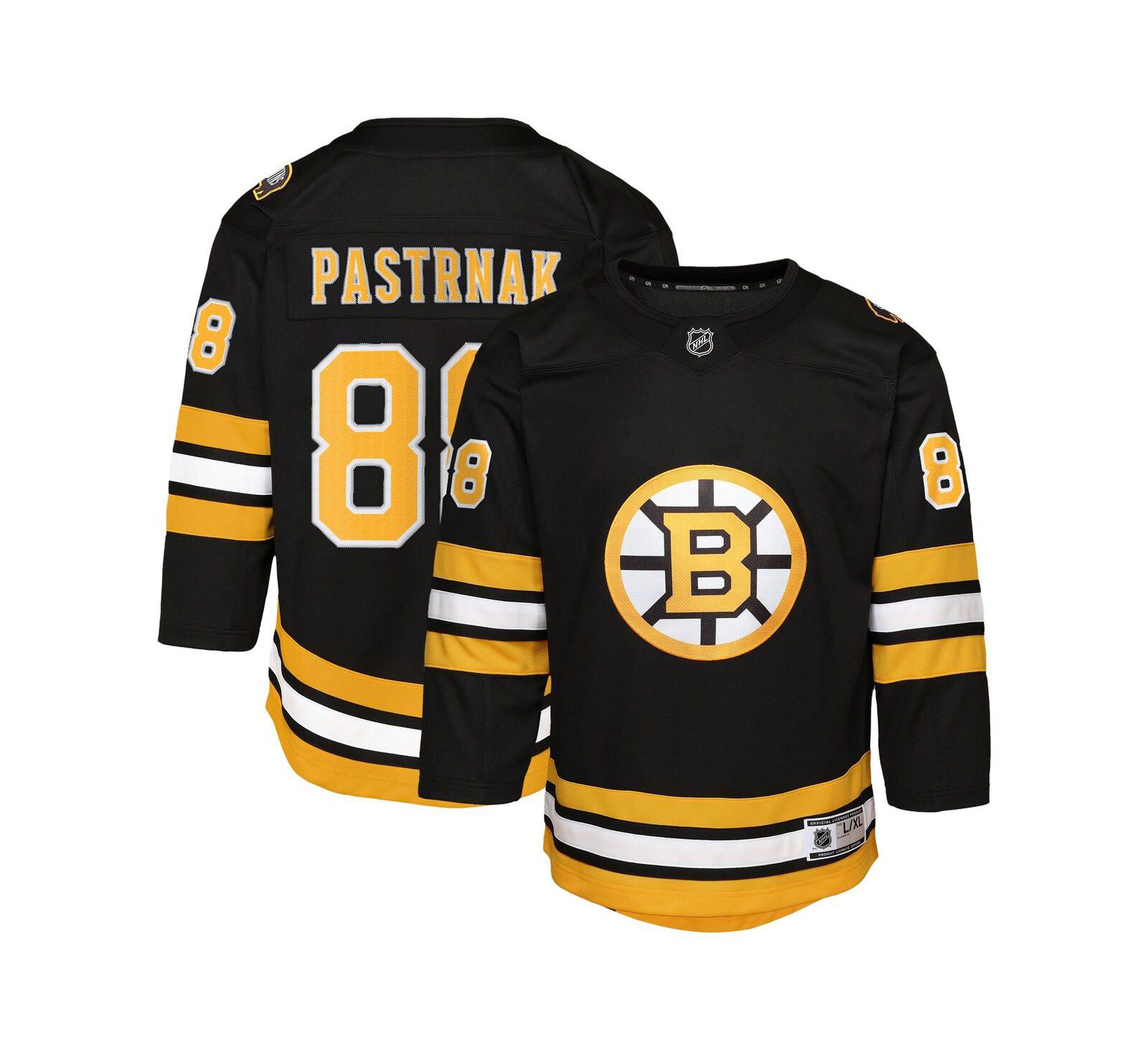 Outerstuff Детская джерси David Pastrnak, Boston Bruins, черная