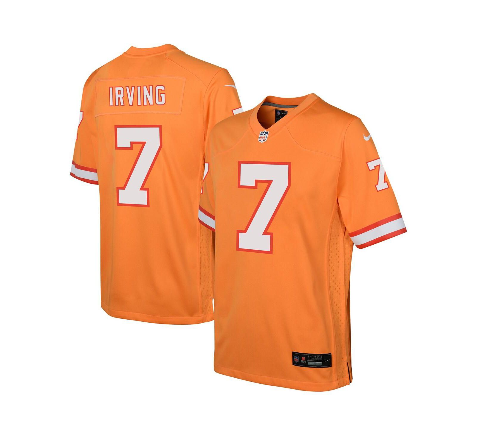 Детская игровая джерси Nike Bucky Irving Orange Tampa Bay Buccaneers Alternate Game