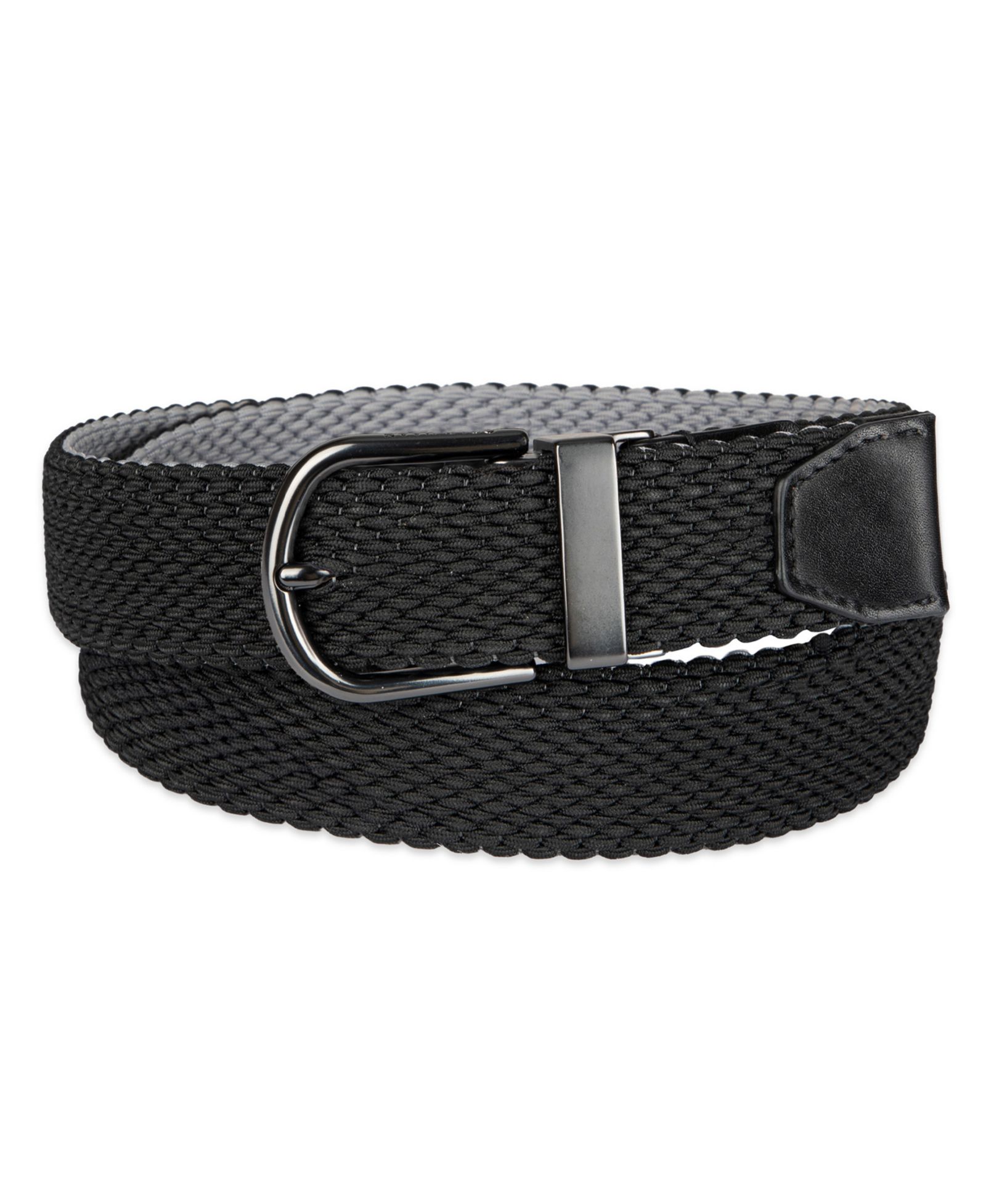 35MM Cole Haan Men's Two-in-One Reversible Braided Stretch Belt