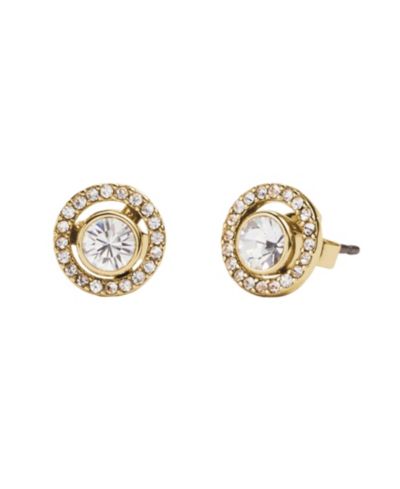 Серьги-гвоздики COACH Faux Stone Pavé Halo Stud