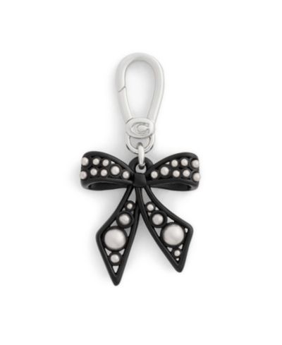 Брелок-шарм COACH Faux Pearl Signature Bow из бижутерии