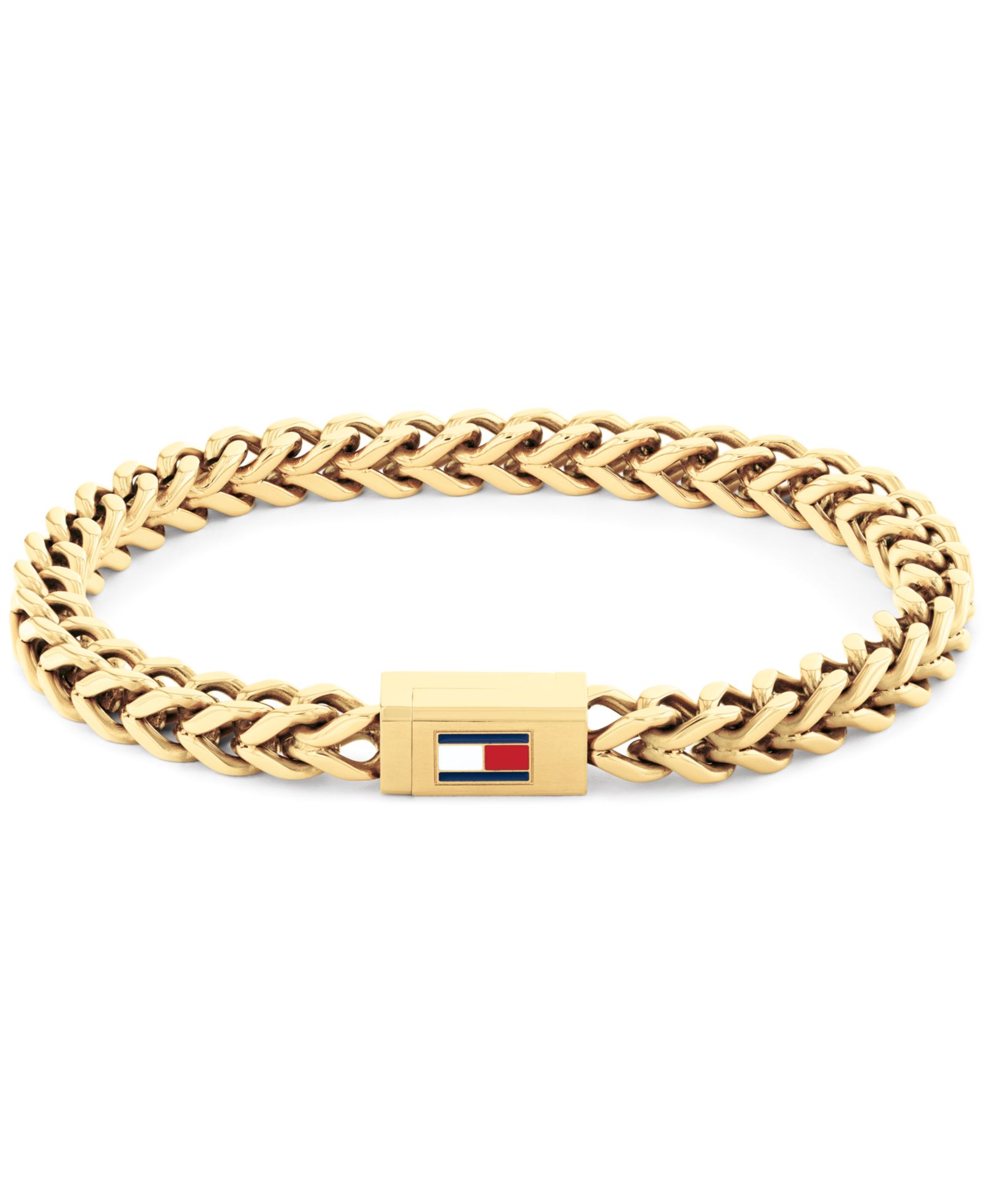 Мужской браслет Tommy Hilfiger из позолоченной нержавеющей стали с плетением