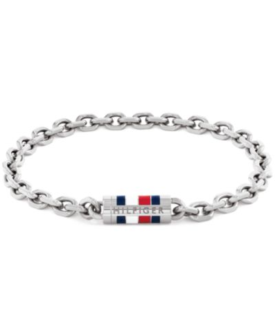 Мужской браслет Tommy Hilfiger из нержавеющей стали с серебристым покрытием