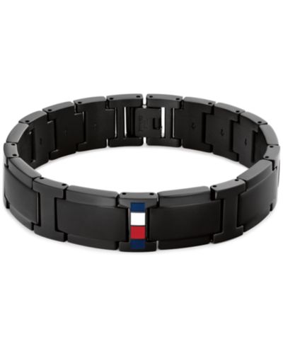 Tommy Hilfiger Мужской браслет из нержавеющей стали Black Ion-Plating