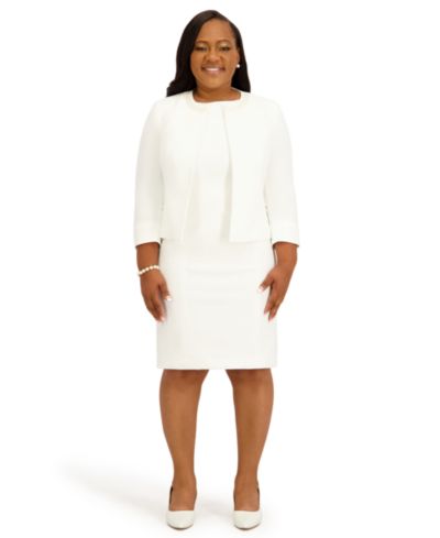 Kasper Women's Imitation Pearl Embellished Cardigan, Regular and Plus Size