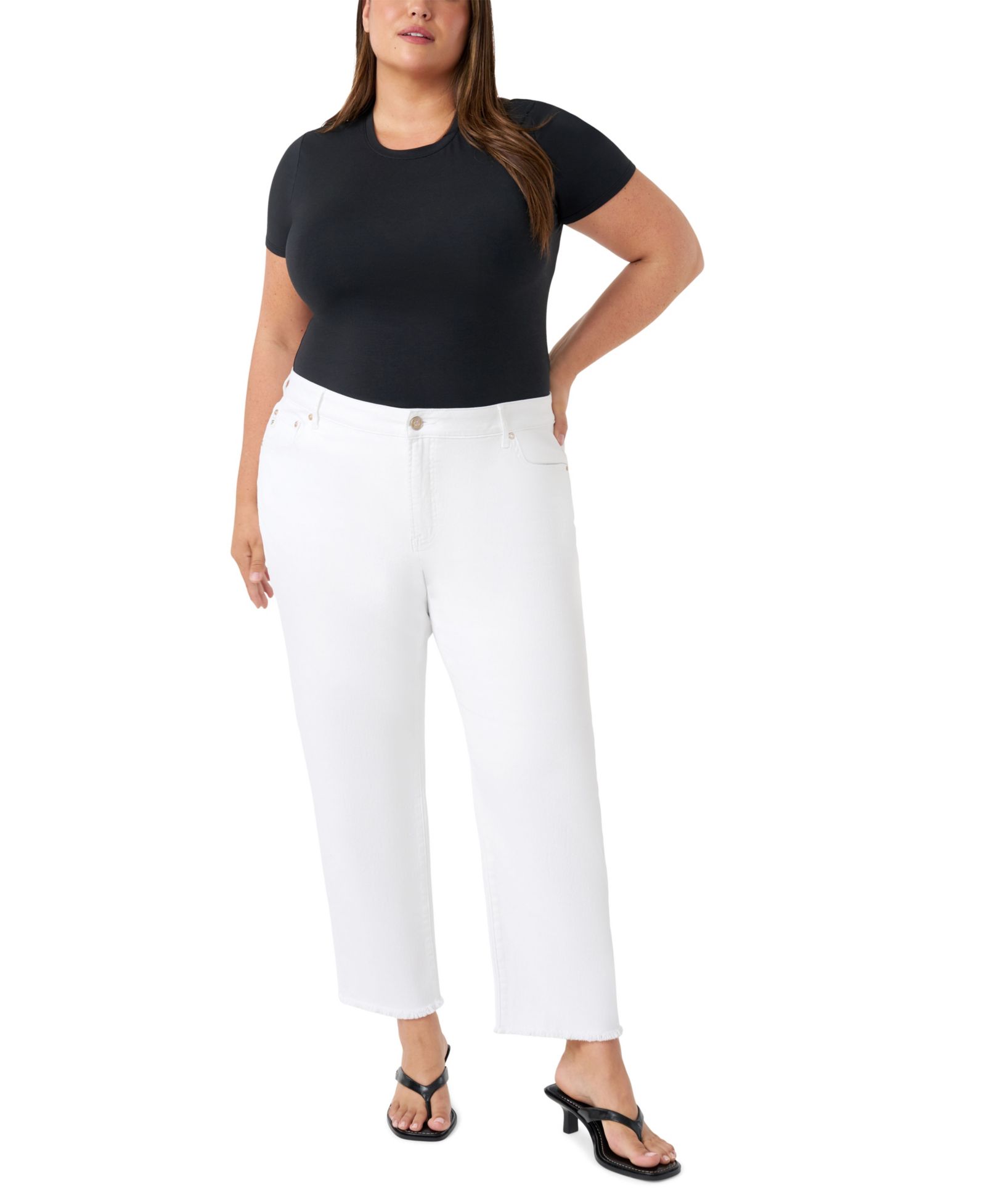 Джинсы Seven7 Plus Size Vintage Straight Ankle