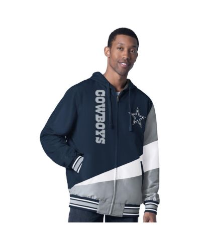 Мужская куртка G-III Sports by Carl Banks Navy/Charcoal Dallas Cowboys Dual Threat Reversable Full-Zip Jacket