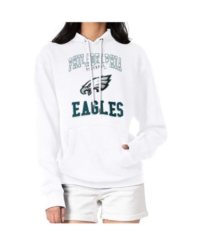 Женское худи G-III 4Her by Carl Banks White Philadelphia Eagles с логотипом команды