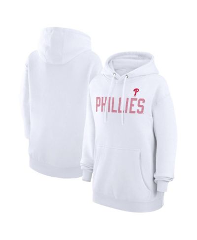 G-III 4Her by Carl Banks Women's White Philadelphia Phillies Dot Print Pullover Hoodie