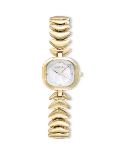 ETTIKA Metal Moderna Gold Plated Bracelet Watch, 80mm