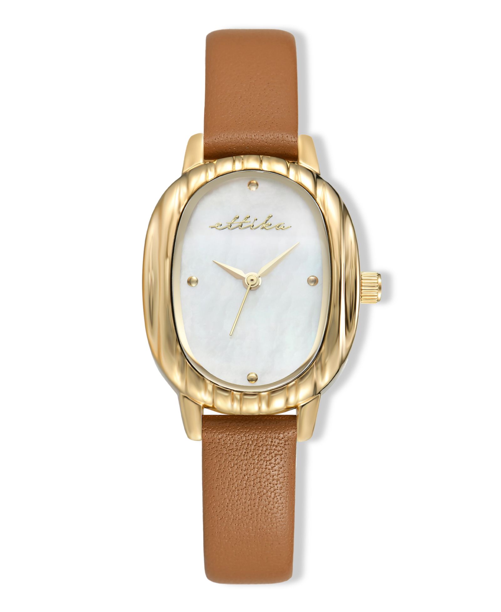 ETTIKA ETTIKA Timeless Texture Золотые кожаные часы, 70-110mm