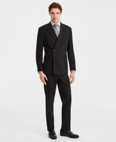 Мужской приталенный костюм Kenneth Cole Reaction Double-Breasted Slim-Fit