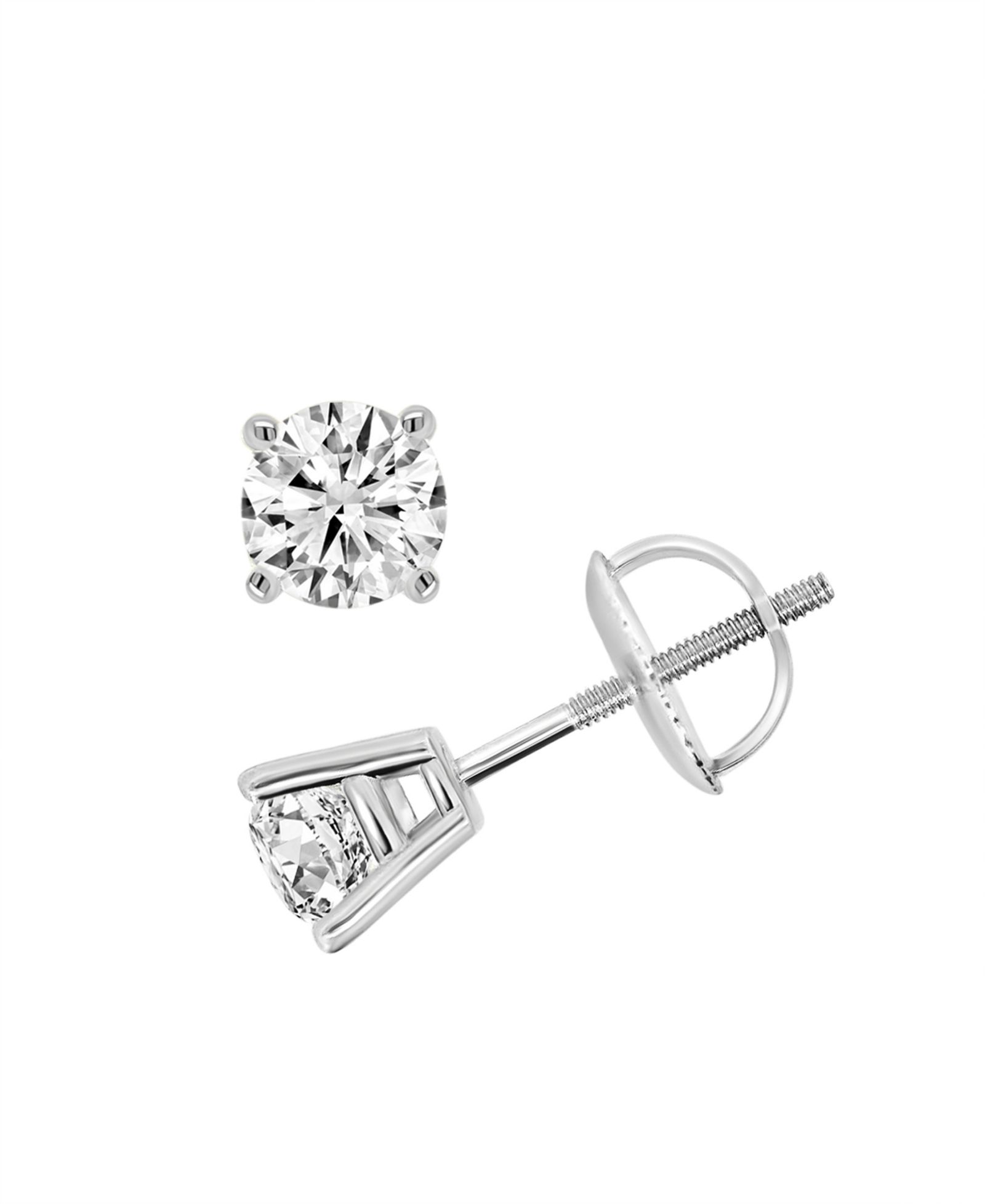 Macy's Diamond Stud Earrings (7/8 ct. t.w.) in 14k White Gold