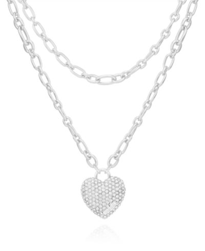 GUESS Подвеска-кулон Glass Stone Heart
