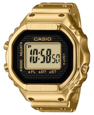 Casio Unisex Digital Gold-Tone Stainless Steel Ring Watch 19.5mm