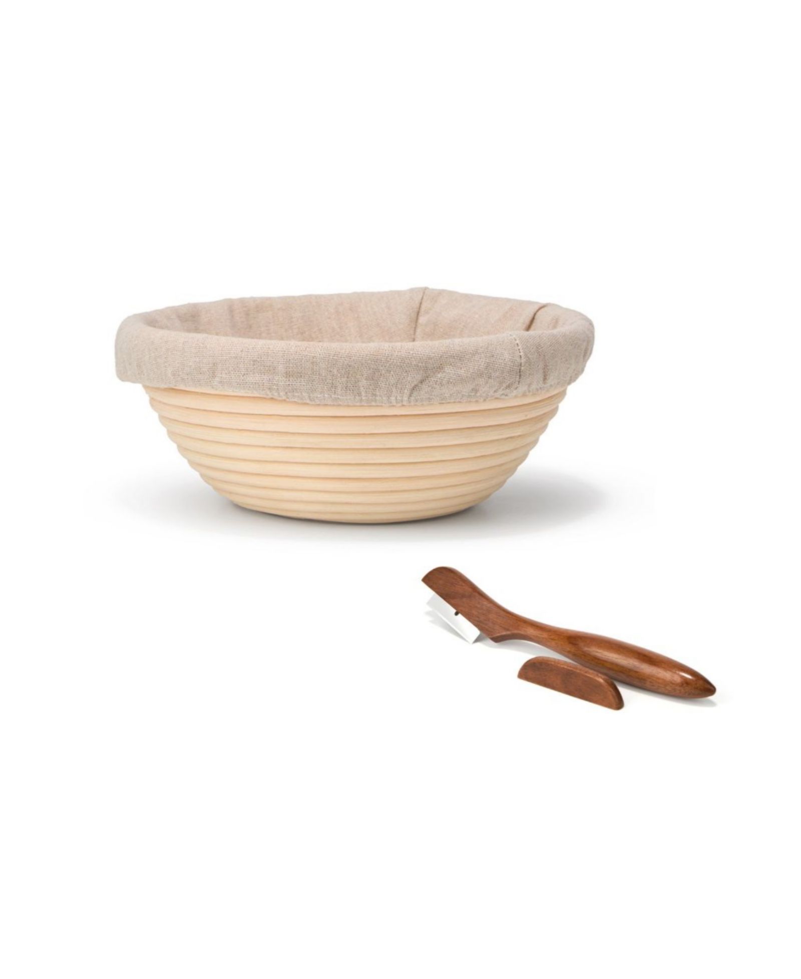 Nambé Breaking Bread Proofing Basket Lame Set